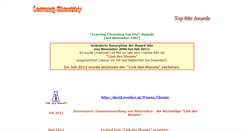 Desktop Screenshot of chemie-award.de