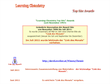 Tablet Screenshot of chemie-award.de